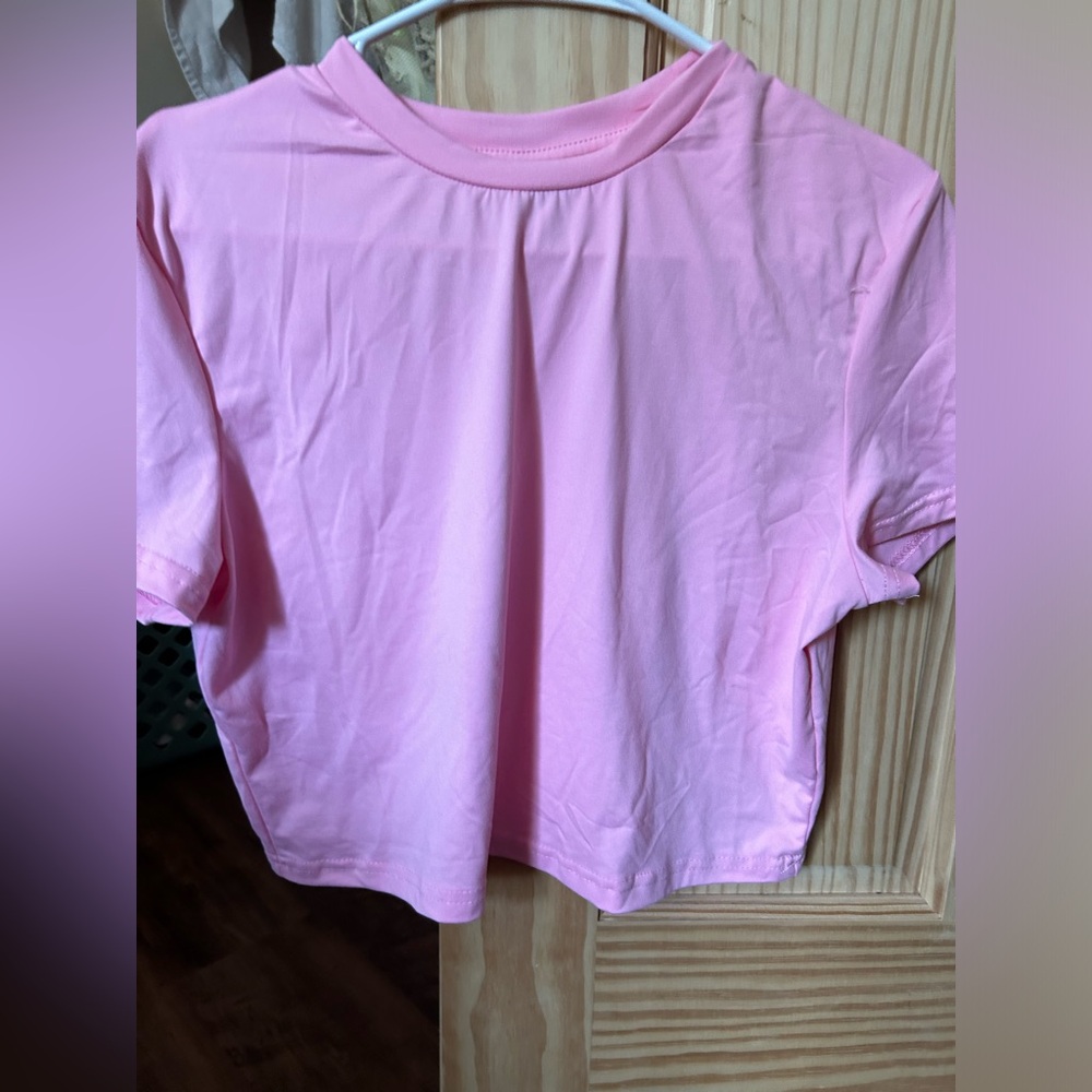 Pink crop top